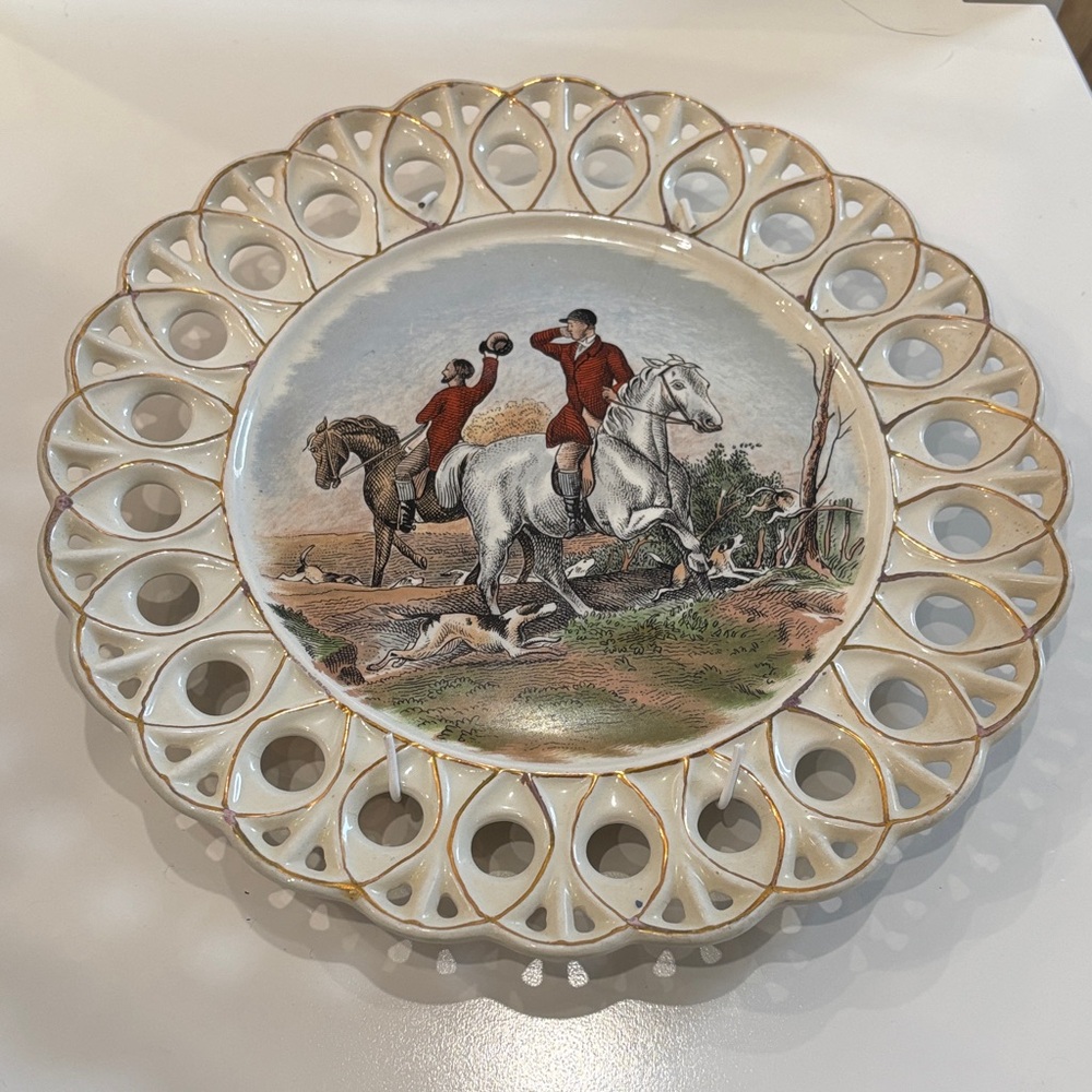 1974 Decorative Plate with Equestrian Scene